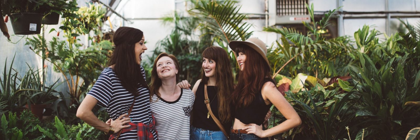 women in greenhouse